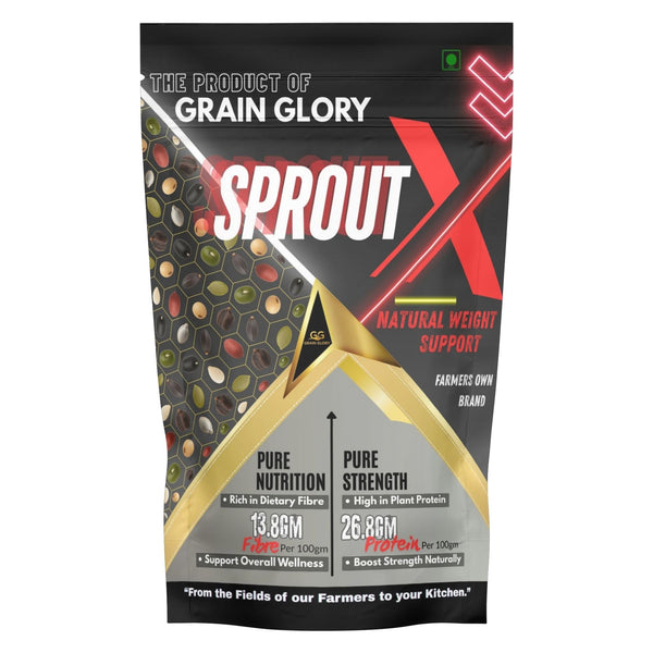 SproutX High Protein Multi Sprouts Mix – Natural Weight Supporter| Grain Glory