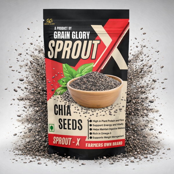 Grain Glory Premium Chia Seeds – Naturally Clean, No Preservatives