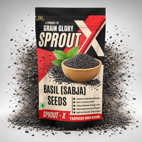 Grain Glory Sabja Seeds (Basil Seeds) – Premium Quality, Naturally Clean